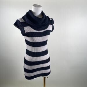 Vintage striped sweater mini dress